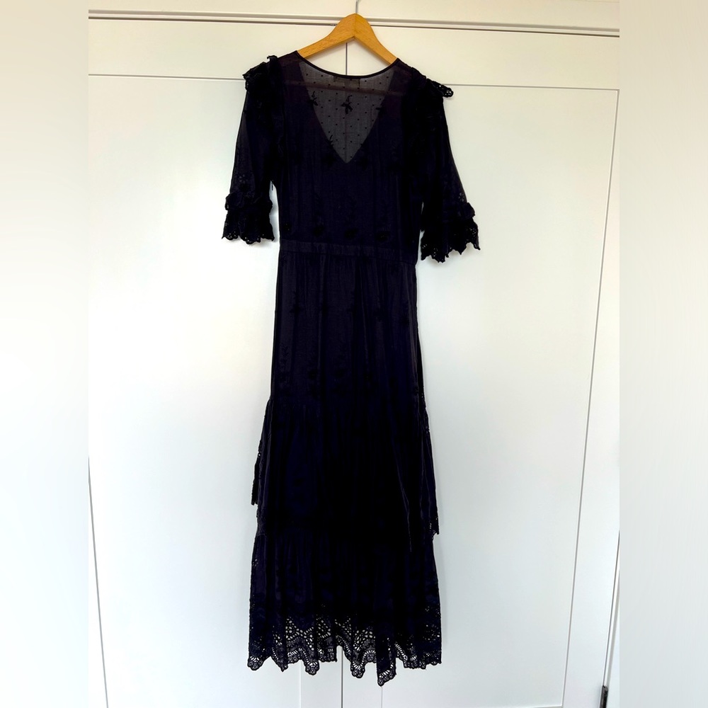 Loveshack Fancy Black Dress